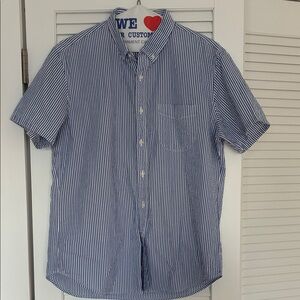 Men's J.Crew size, large sear sucker shirt